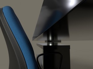 office desk and chair 3D Model