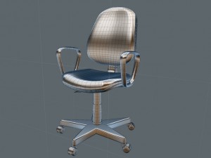 office desk and chair 3D Model