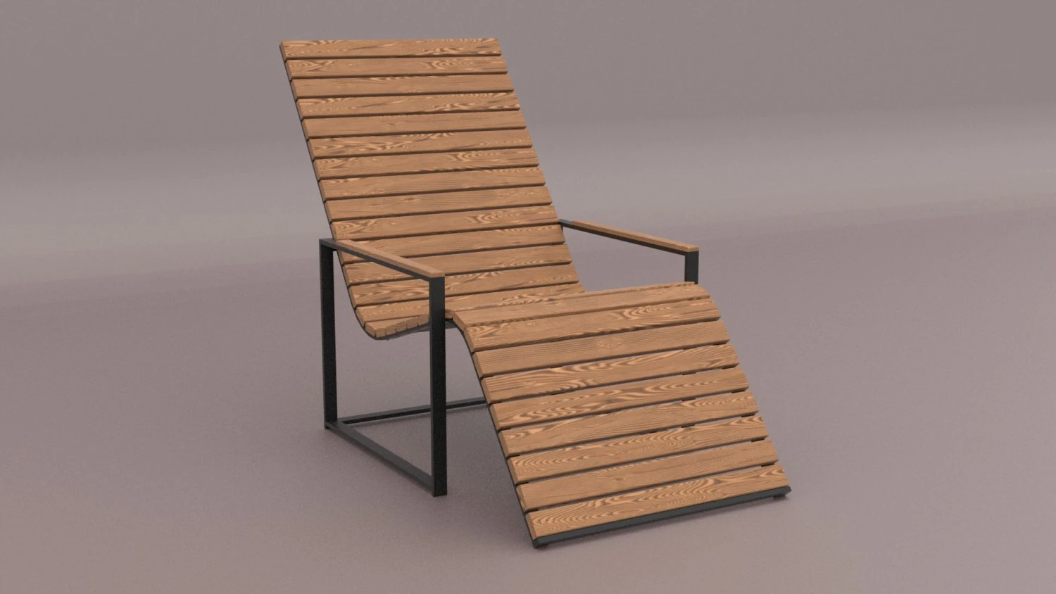 garden sun chair 3D Model .c4d .max .obj .3ds .fbx .stl .blend