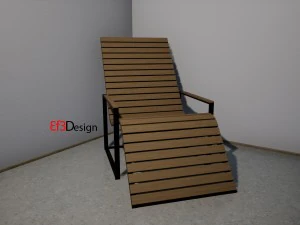 garden sun chair 3D Model