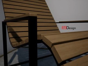 garden sun chair 3D Model
