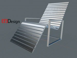 garden sun chair 3D Model