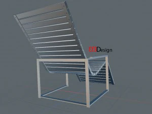 garden sun chair 3D Model