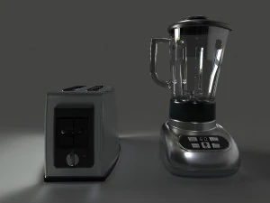 toster i blender Model 3D