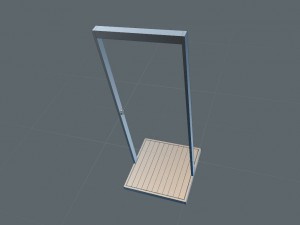garden shower 3D 模型