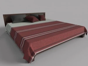 lit ethnique Modèle 3D