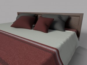 ethnic bed Modelo 3D