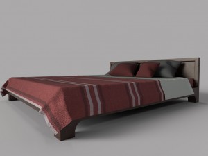 ethnic bed Modelo 3D