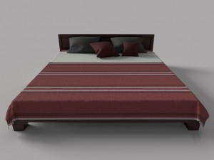 ethnic bed Modelo 3D