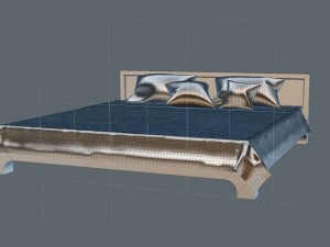 ethnic bed Modelo 3D