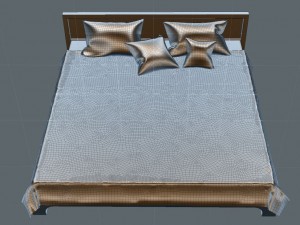 ethnic bed Modelo 3D