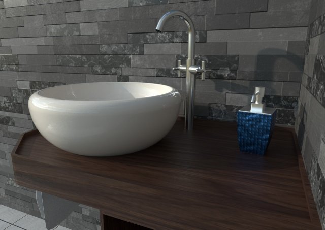 ethnic sink cabinet Modelo 3D .c4d .max .obj .3ds .fbx .stl .blend 