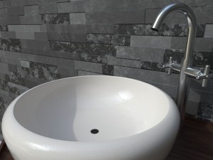 ethnic sink cabinet Modelo 3D