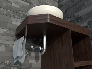ethnic sink cabinet Modelo 3D