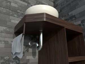 ethnic sink cabinet 3D Model