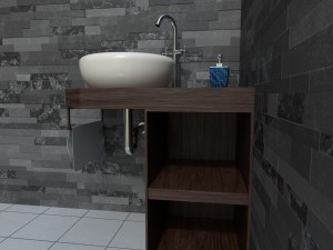 ethnic sink cabinet Modelo 3D
