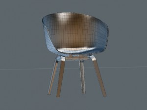 office table and chairs 3D 模型