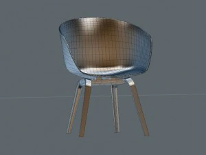 office table and chairs 3D Model