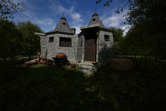 hagrid hut from harry potter 3D Model .c4d .max .obj .3ds .fbx .stl .blend 
