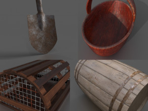 farmer tools pack 1 Model 3D