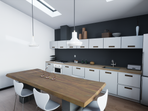 contemporary kitchen Model 3D