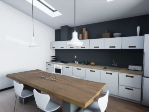 contemporary kitchen 3D Model