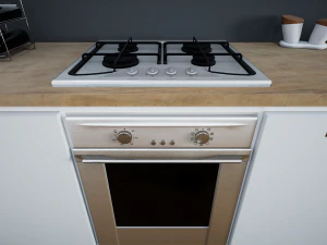 contemporary kitchen 3D Model