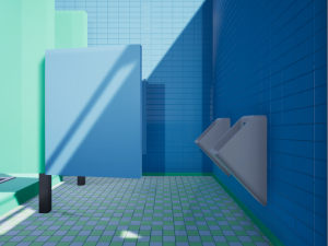 men and women restrooms Modelo 3D