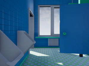 men and women restrooms Modelo 3D