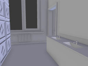 men and women restrooms Modelo 3D