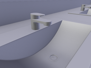 men and women restrooms Modelo 3D