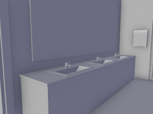 men and women restrooms Modelo 3D