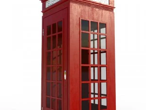 cabina telefonica Modello 3D