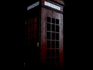cabina telefonica Modello 3D