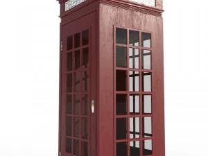 cabina telefonica Modello 3D