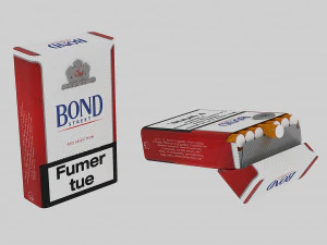 cigarro bond Modelo 3D