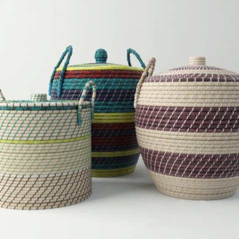 basket 3D 模型 .c4d .max .obj .3ds .fbx .stl .blend 
