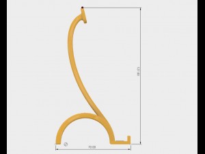 support for the tablet Model Cetak 3D