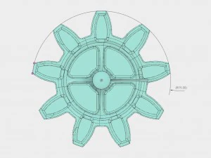 dişli &ccedil;ark 3D Baskı Modeli