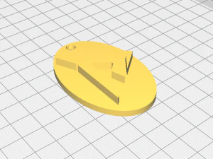 keychain in style road to the dream 3D Model