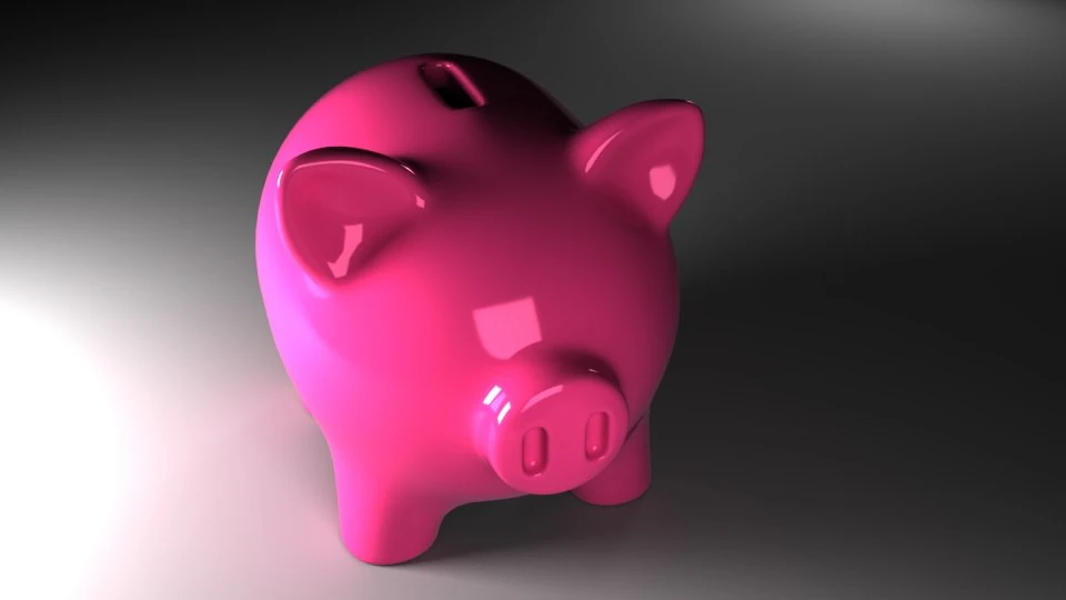 pig coin bank 3D Model .c4d .max .obj .3ds .fbx .stl .blend 