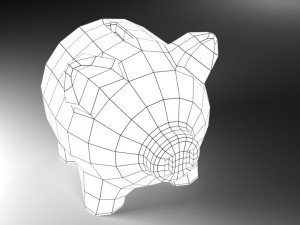 pig coin bank 3Dモデル