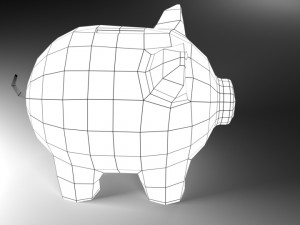 pig coin bank 3Dモデル
