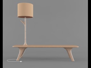 bench lamp 3D 모델