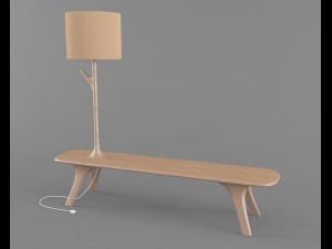 bench lamp 3Dモデル