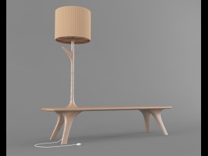bench lamp 3Dモデル