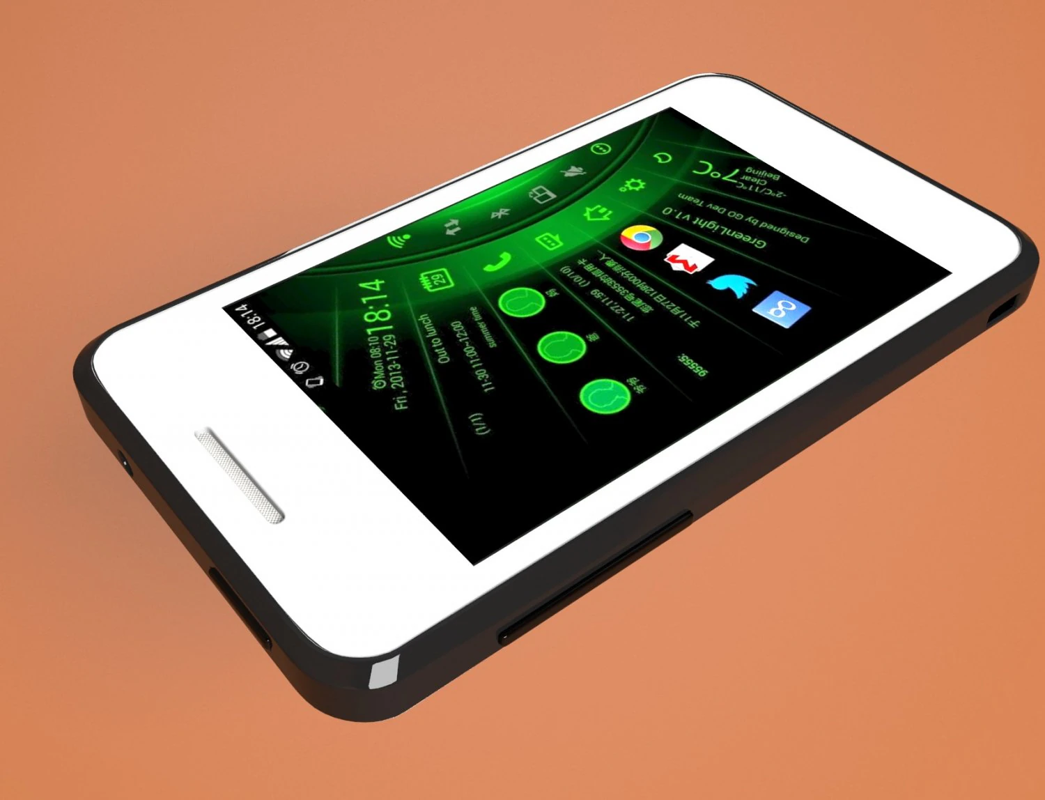 smartphone alcatel 3D Model .c4d .max .obj .3ds .fbx .stl .blend 