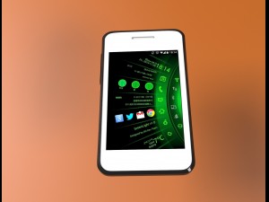 smartphone alcatel 3D 模型