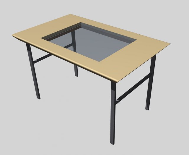 simple caffee table 3D Model .c4d .max .obj .3ds .fbx .stl .blend 