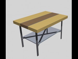 simple caffee table 3D Model